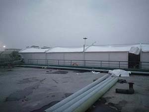 南通百威英博啤酒廠(chǎng)污水池反吊膜封閉工程動(dòng)態(tài)