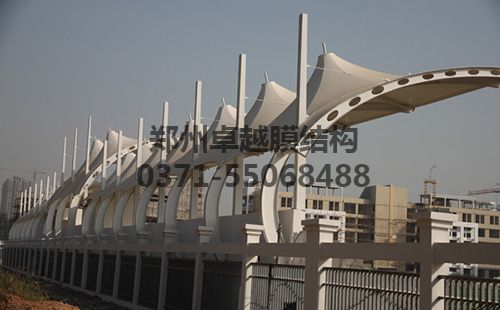 洛陽伊濱一高膜結(jié)構體育場看臺