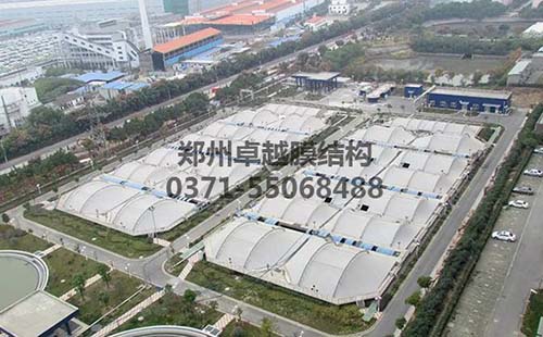 南京江寧污水處理廠污水池膜結(jié)構封閉工程