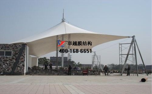 晉中膜結構看臺/主席臺【晉中師范高等?？茖W校等】設計施工案例