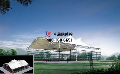  麗江膜結(jié)構(gòu)網(wǎng)球場(chǎng)門(mén)球場(chǎng)籃球場(chǎng)（麗江市體育場(chǎng)-籃球館）設(shè)計(jì)施工安裝案例