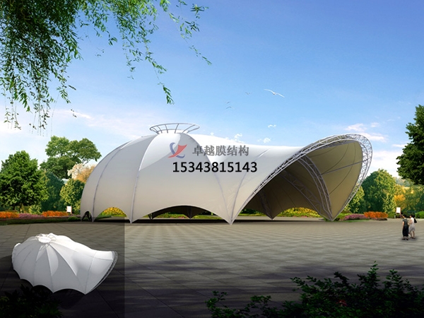 珠海膜結構商場頂蓋【生產(chǎn)廠家】珠海步行街入口大門膜結構遮陽棚公司