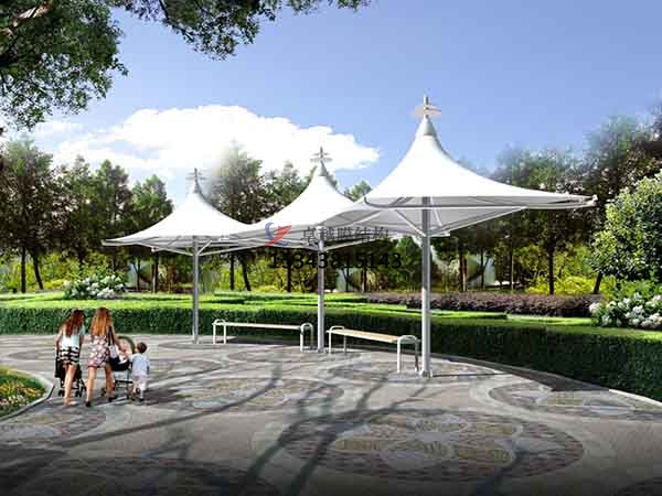 中衛(wèi)<font color='red'>張拉膜結(jié)構(gòu)</font>景觀設(shè)計施工【案例圖片】