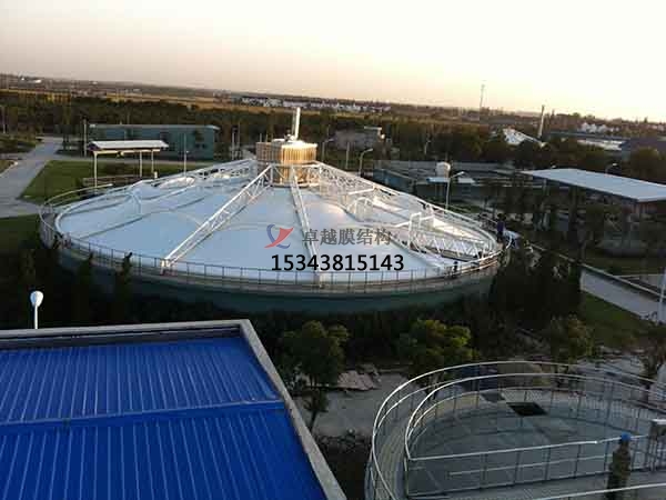 十堰市污水池反封閉罩棚設計施工、案例圖片 ?