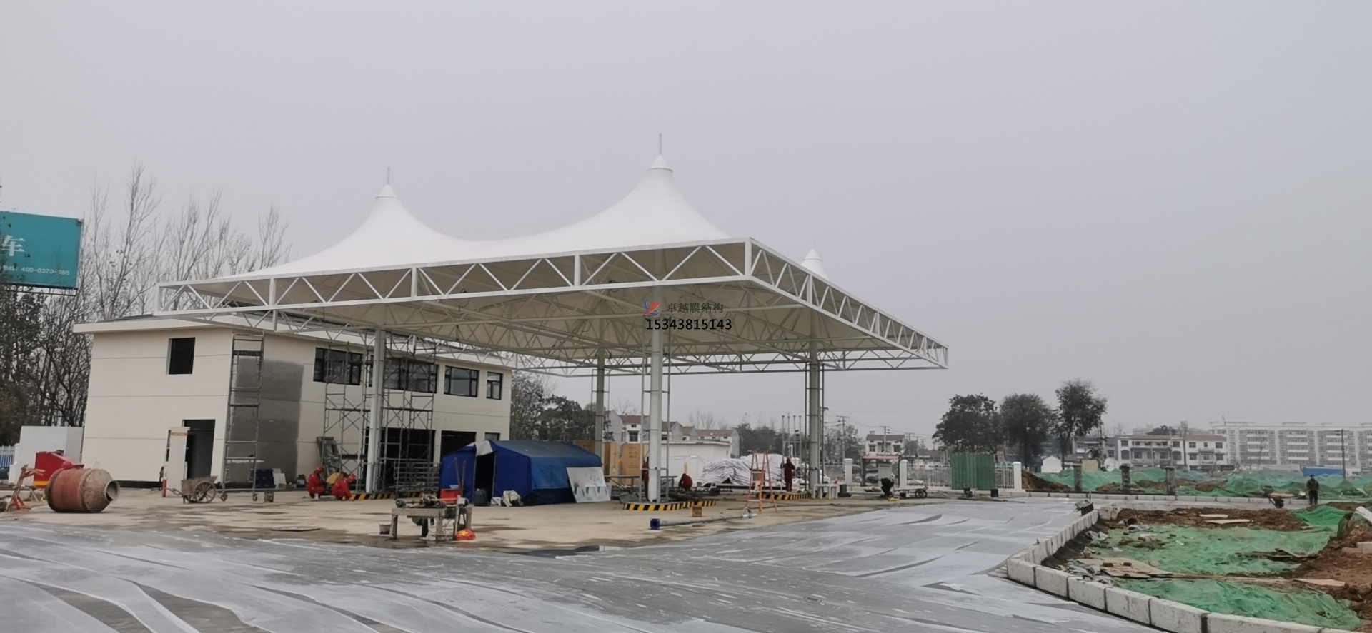 中國石油商丘民權膜結(jié)構加油站（118站）案例