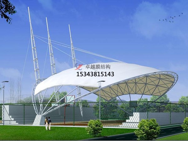 膜結構體育場的挑篷通常設置于兩邊主看臺