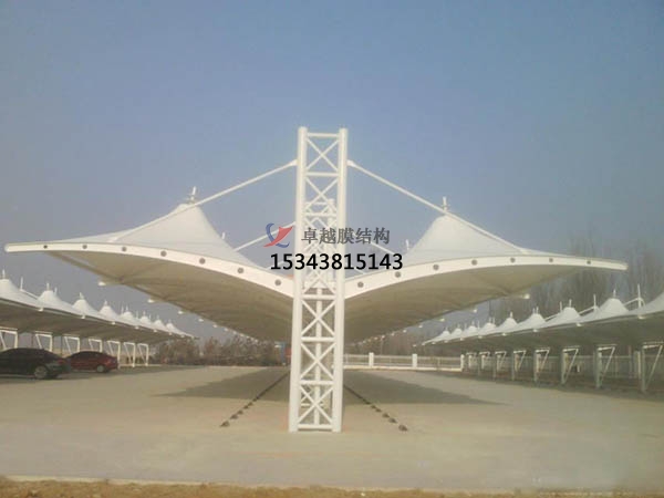 鄄城膜結(jié)構(gòu)【充電站防雨篷】停車棚設計安裝