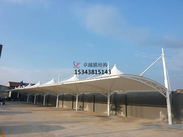 曹縣膜結(jié)構(gòu)【充電站防雨篷】停車棚設計安裝