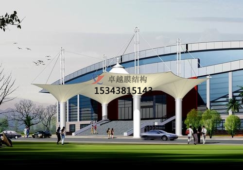 膜結(jié)構(gòu)大門、建筑入口效果圖