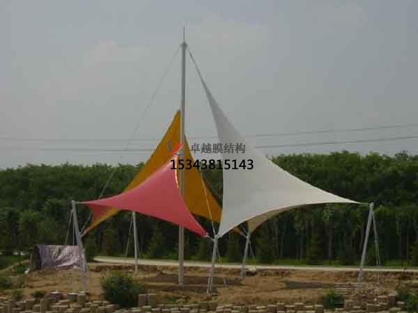 南陽商業(yè)廣場張拉膜結(jié)構(gòu)景觀棚/雨棚設(shè)計(jì)搭建