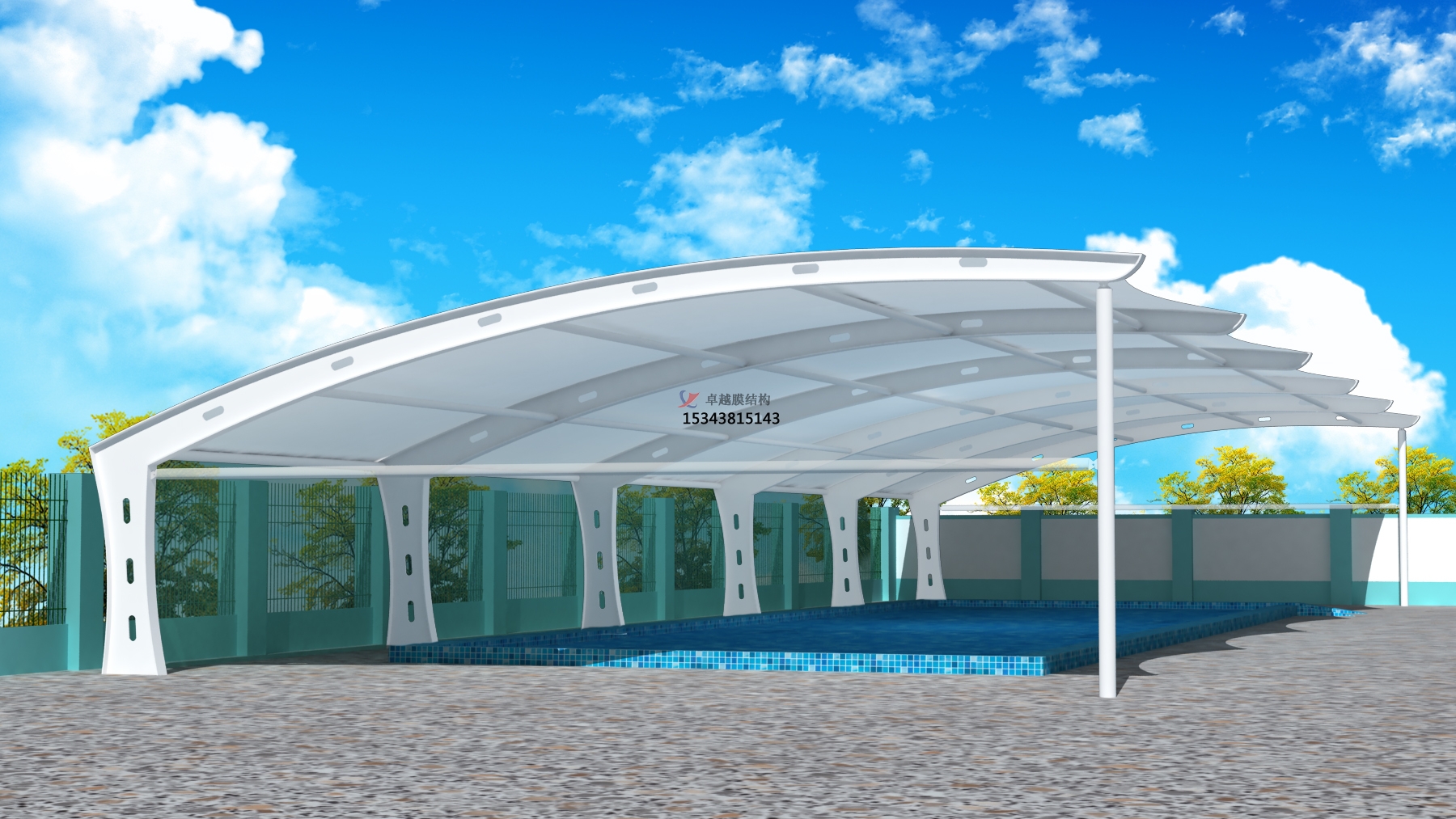 濟(jì)寧膜結(jié)構(gòu)游樂場(chǎng)/水上樂園/造浪池/游泳池/兒童樂園遮陽棚廠家【膜結(jié)構(gòu)設(shè)計(jì)】