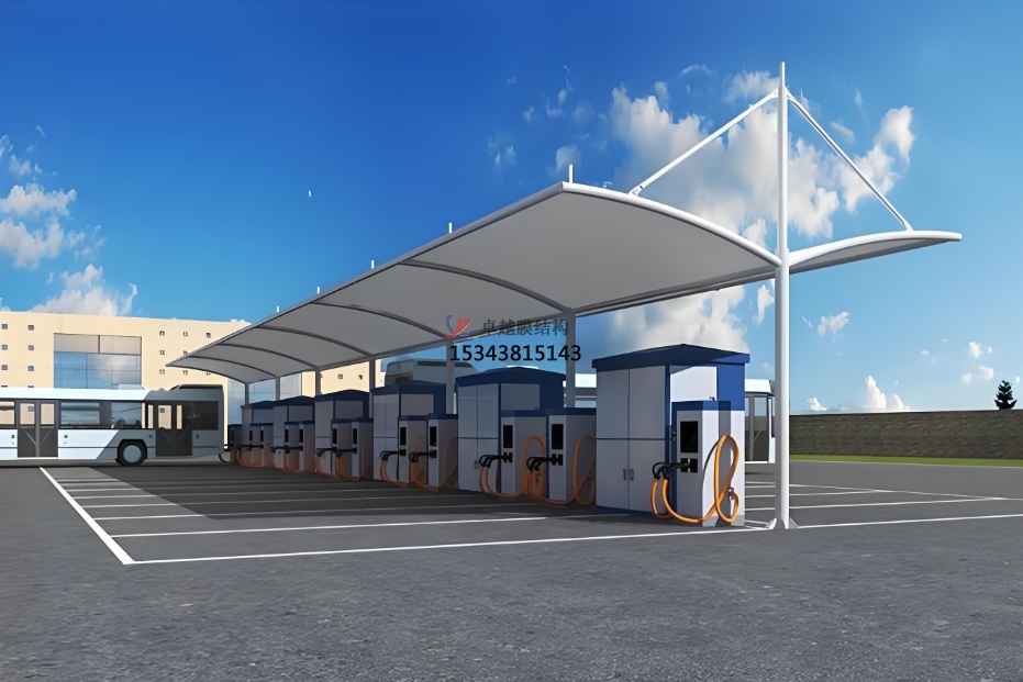 包頭膜結構公司【加油站膜結構頂棚】包頭<font color='red'>膜結構廠家</font>