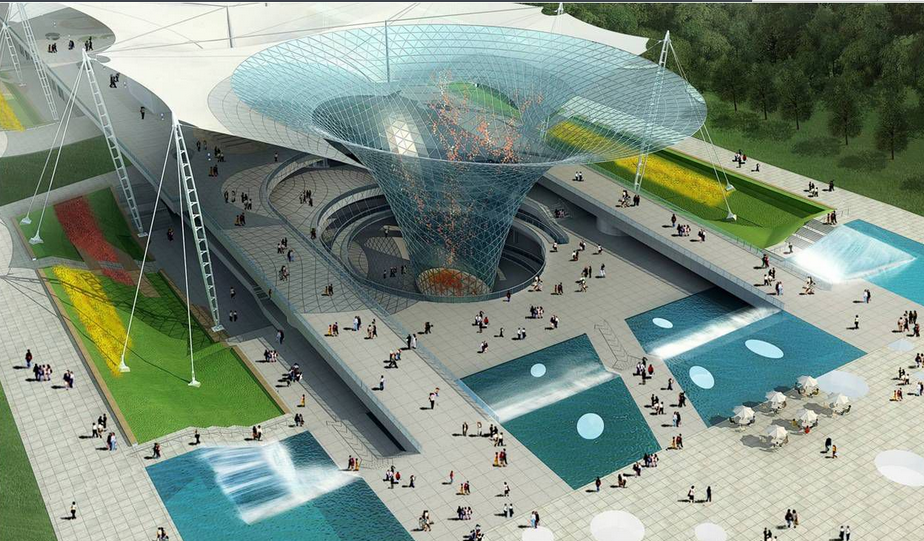 濟寧膜結(jié)構(gòu)地下車庫入口【施工案例】